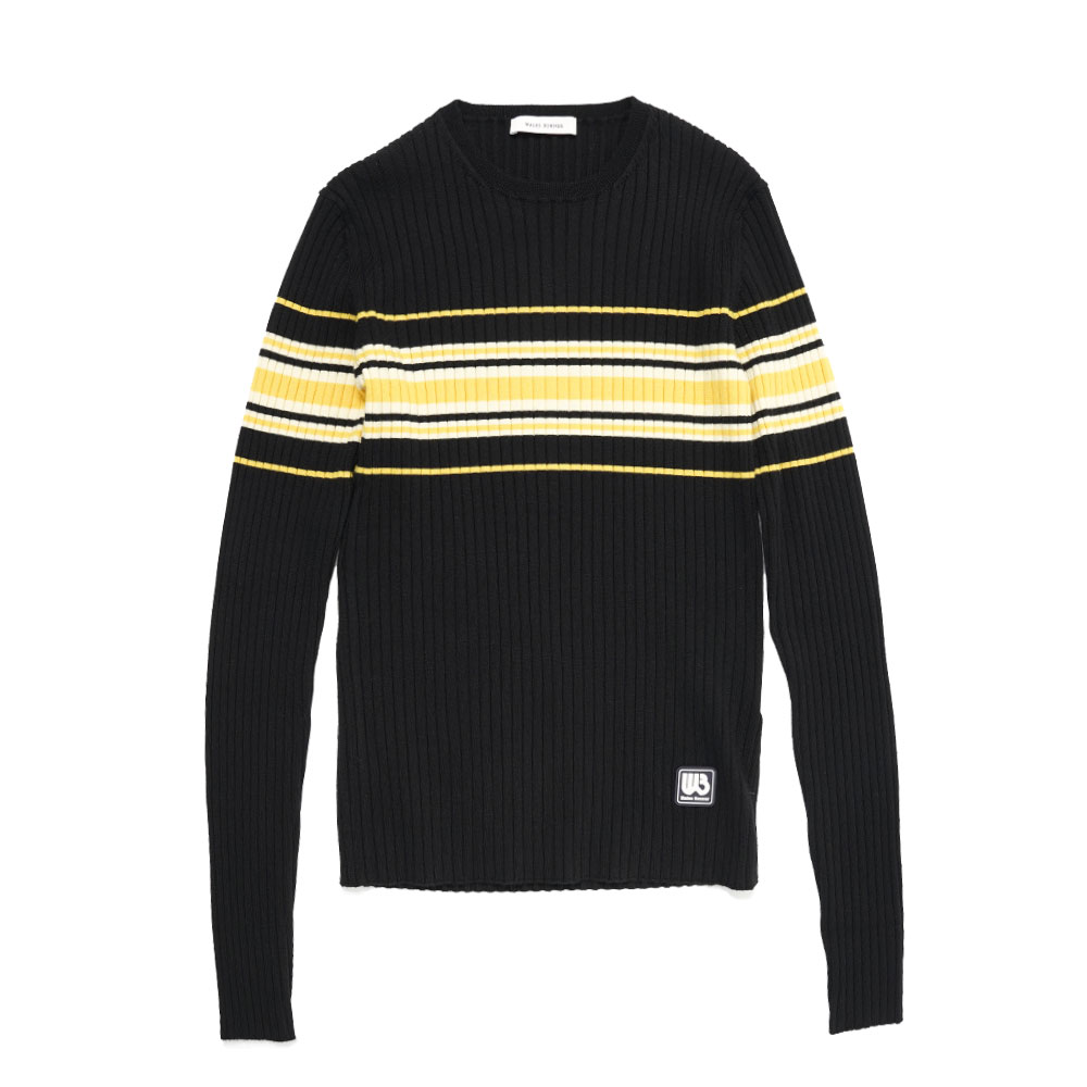 SHOW KNIT TOP BLACK AND YELLOW _