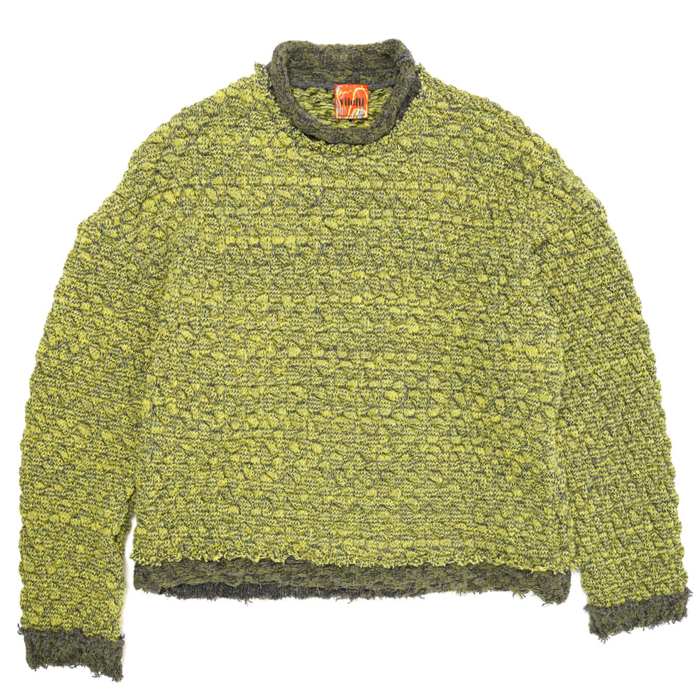 EMBOSSED JAQUARD SWEATER LIME GREEN _