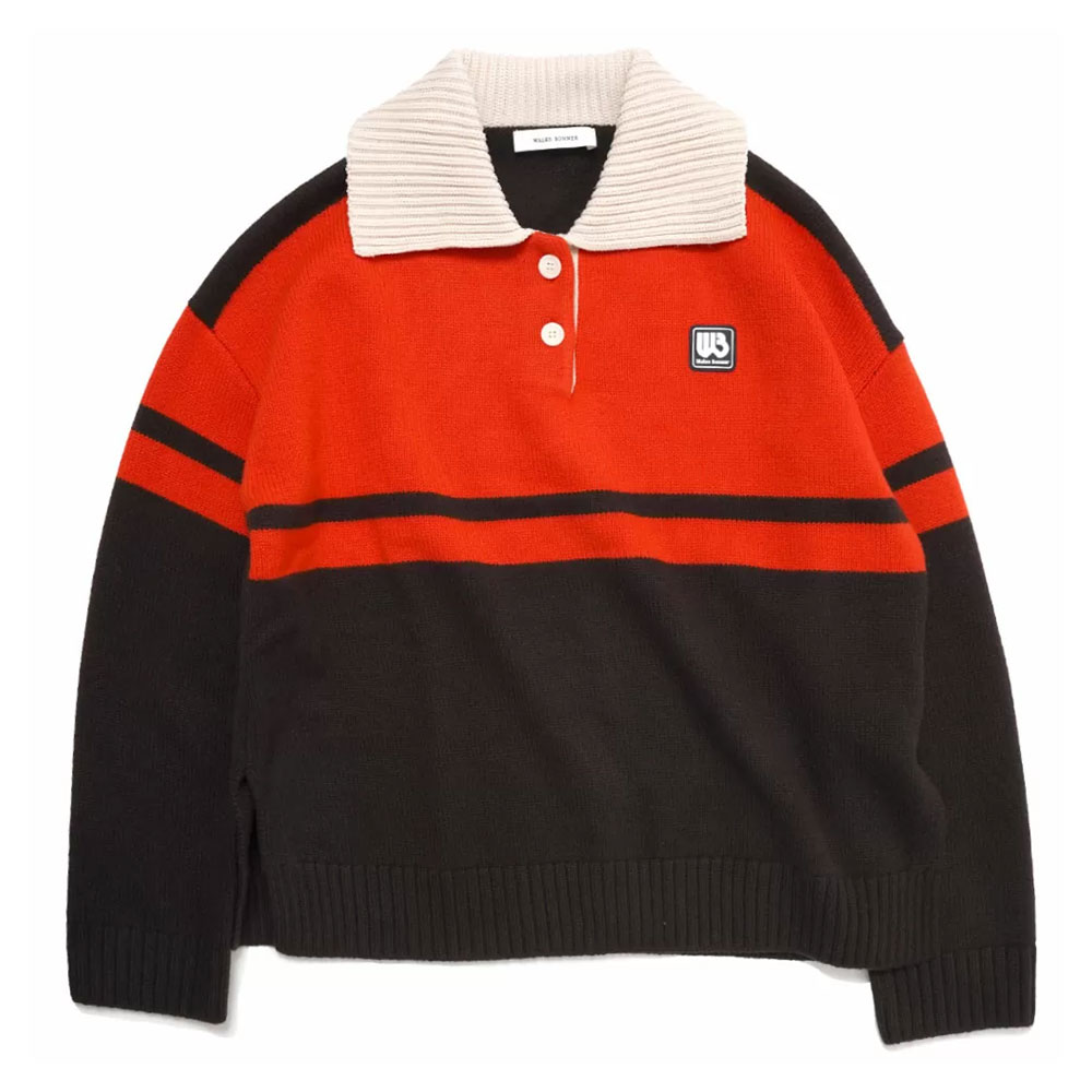 CALM POLO RED BLACK AND BEIGE _