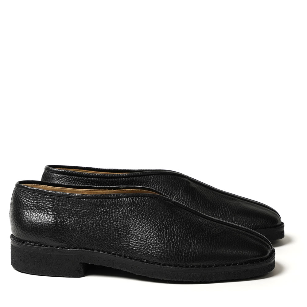 PIPED SLIPPERS BLACK