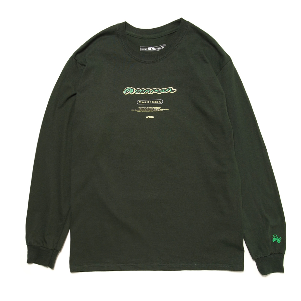 NICK AND ROY MOONMAN LS TEE FOREST GREEN
