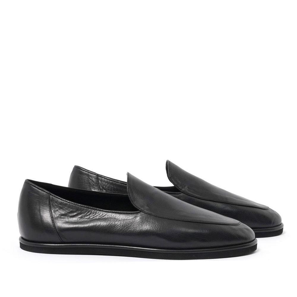 SOFT LEATHER LOAFERS A26SS04QD BLACK