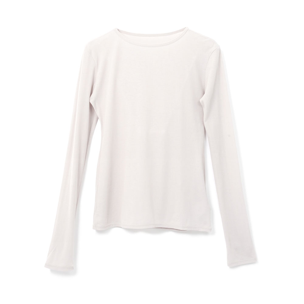 CREW NECK TOP GREIGE