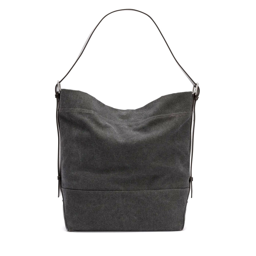 BELTED TOTE BAG ASH BLACK