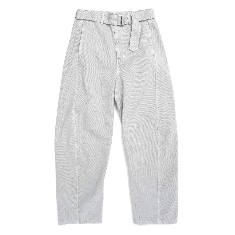 TWISTED BELTED PANTS SNOWY BLUE GREY