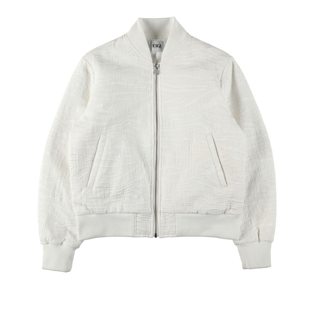 ZEBRA FRILL MA-1 JKT WHITE