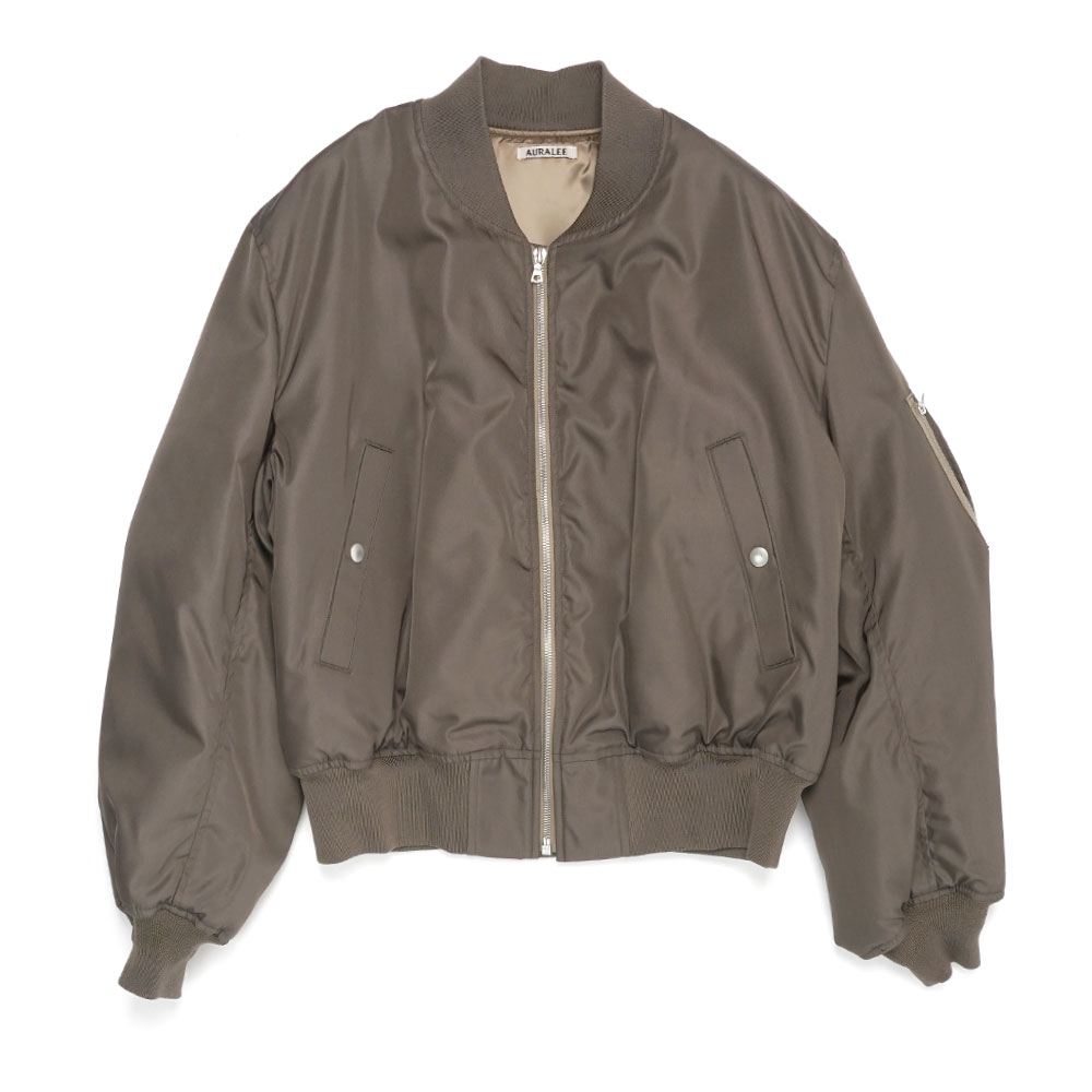 HIGH DENSITY SILK TWILL FLIGHT BLOUSON DARK OLIVE A26SB01AR