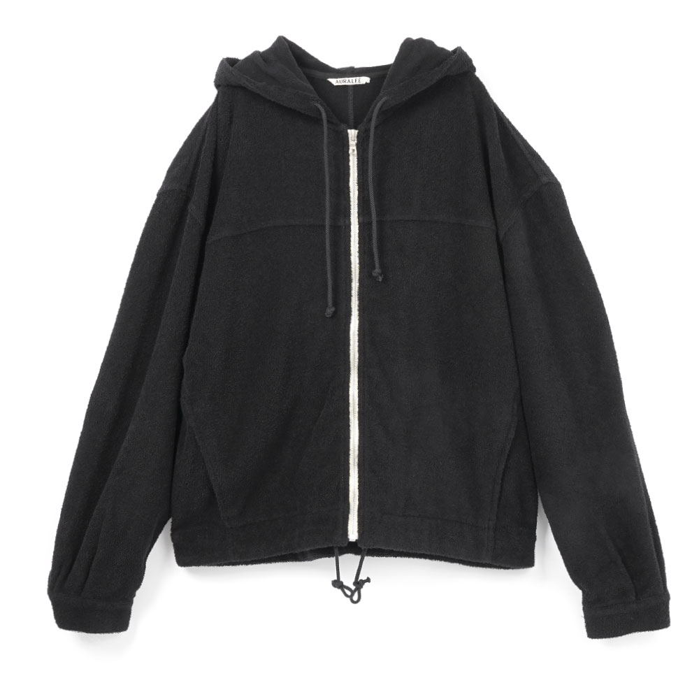 COTTON NYLON PILE ZIP PARKA NAVY A26SP01DP