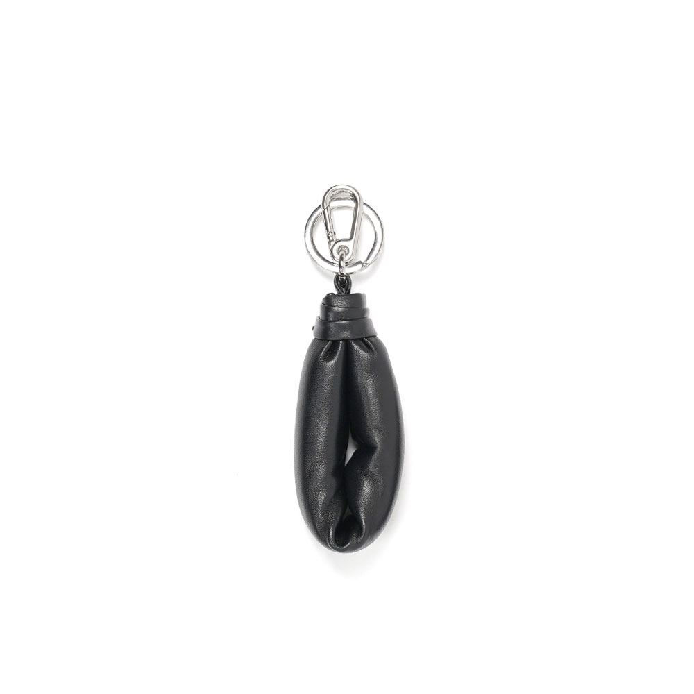 WADDED KEY RING HOLDER BLACK