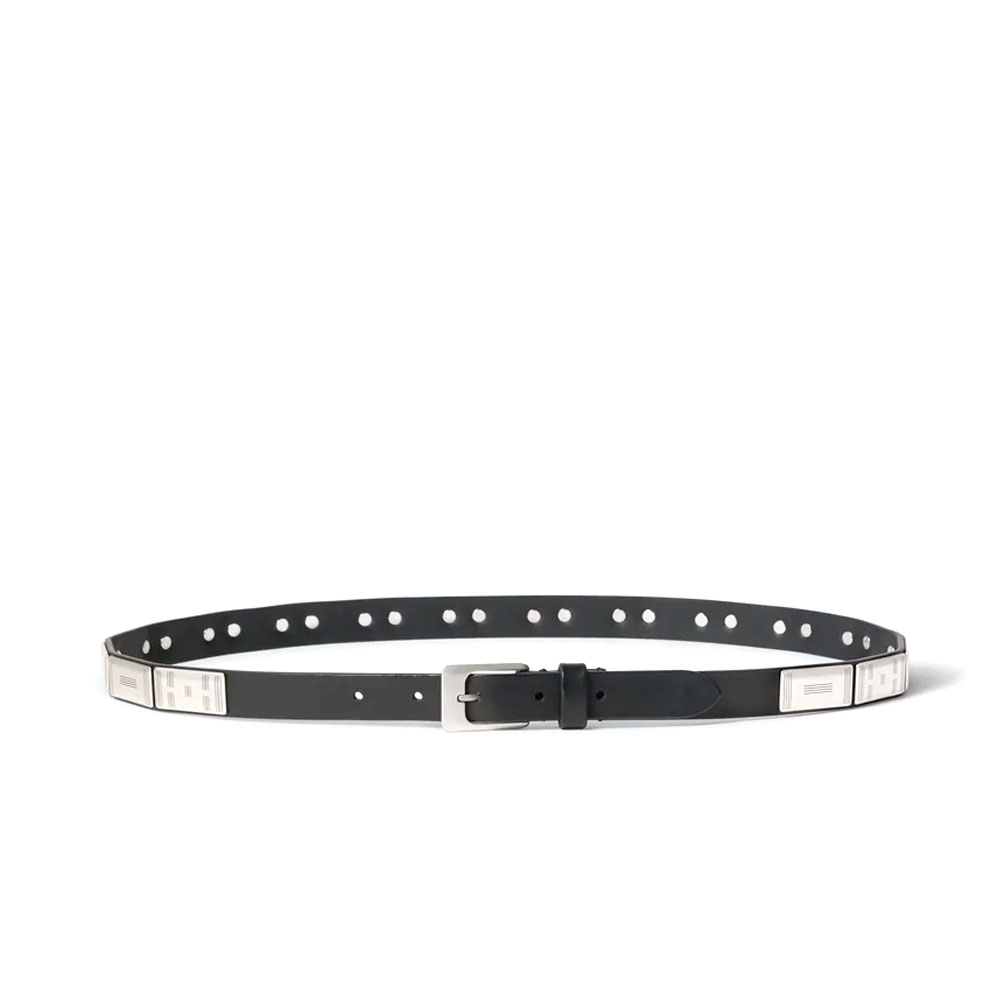BUFFALO STUDS BELTS 20 BLACK