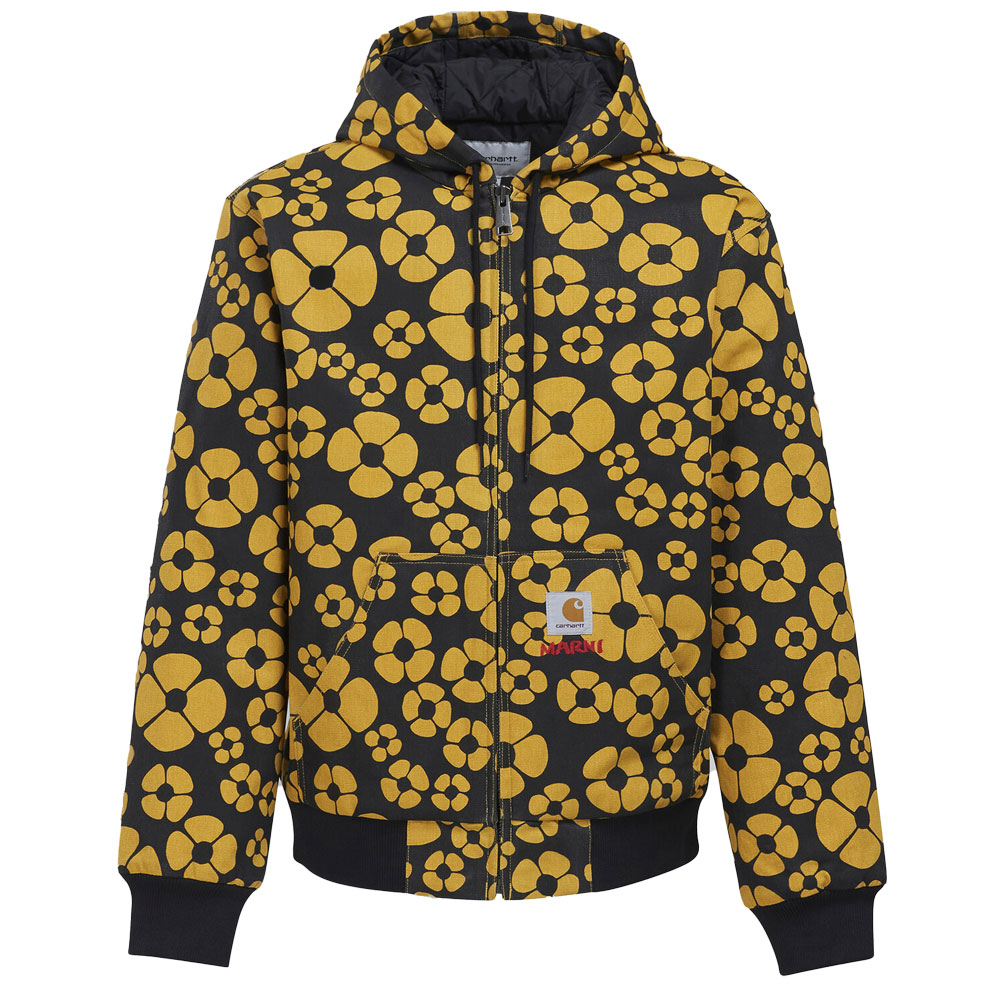 MARNI × CARHARTT WIP LONG SLEEVED FLORAL JACKET YELLOW_