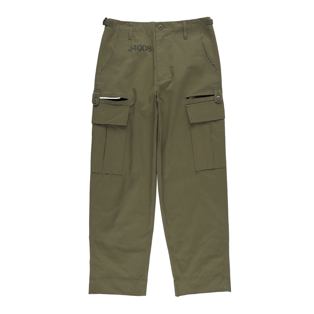 SLIT MILITARY PANTS KHAKI
