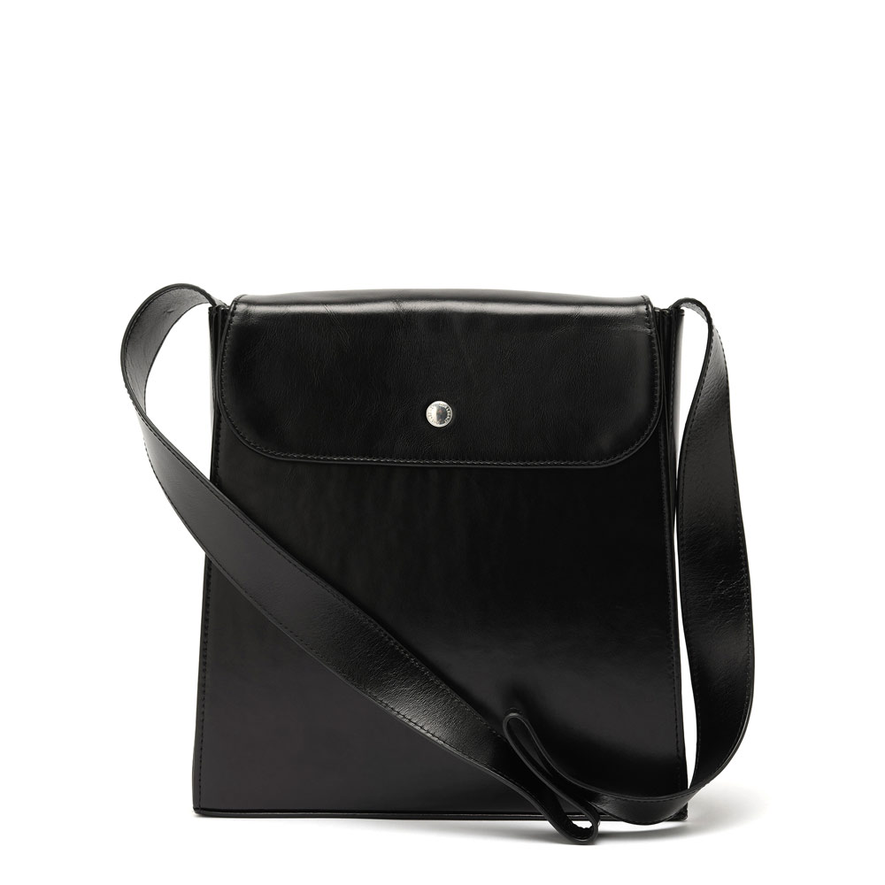 EXTENTDED BAG AAMON BLACK LEATHER