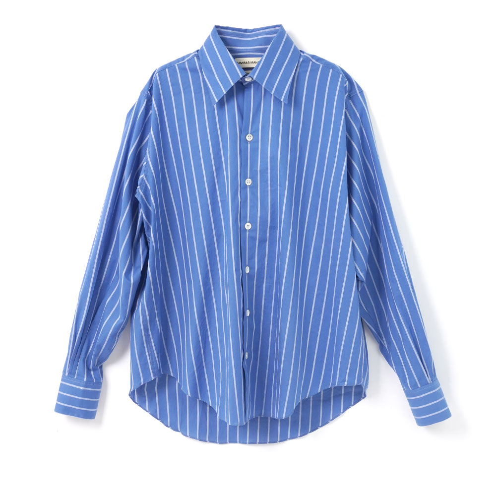 NORMAL SHIRT DARK BLUE WHITE STRIPES