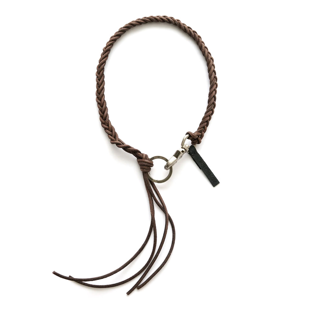 BRAIDED LADON BROWN LEATHER