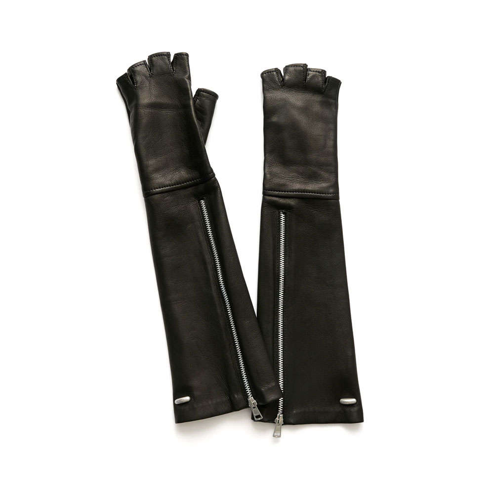 ZIPPED DINING GLOVE BLACK NAPPA