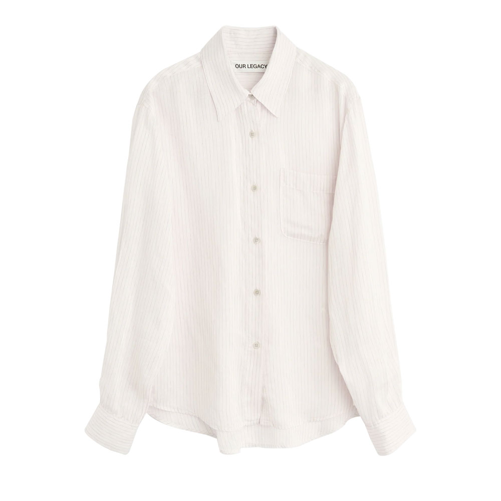 FOREVER SHIRT MIRAGE STRIPE VISCOSE SILK