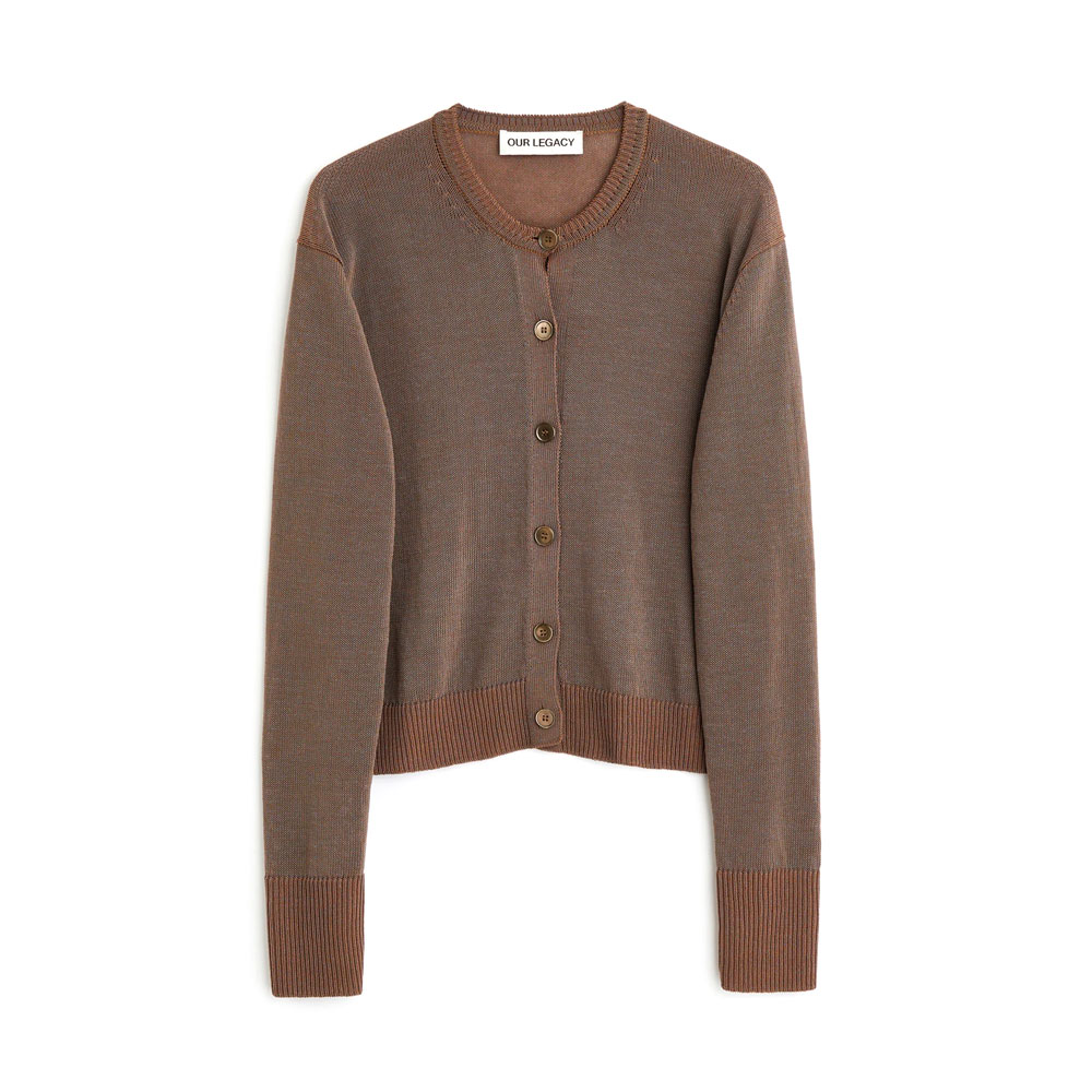 MICRO CARDIGAN CANGIANTE COPPER TECH COTTON