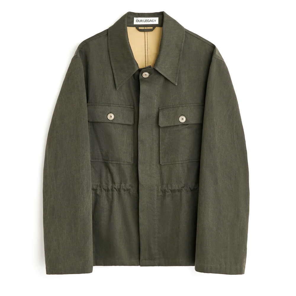 UNITY JACKET ANTIQUE MUDD COATED SATEEN