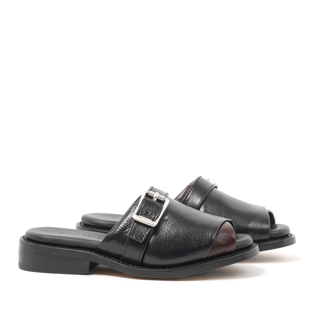GINZA SANDAL DEEP BLACK LEATHER