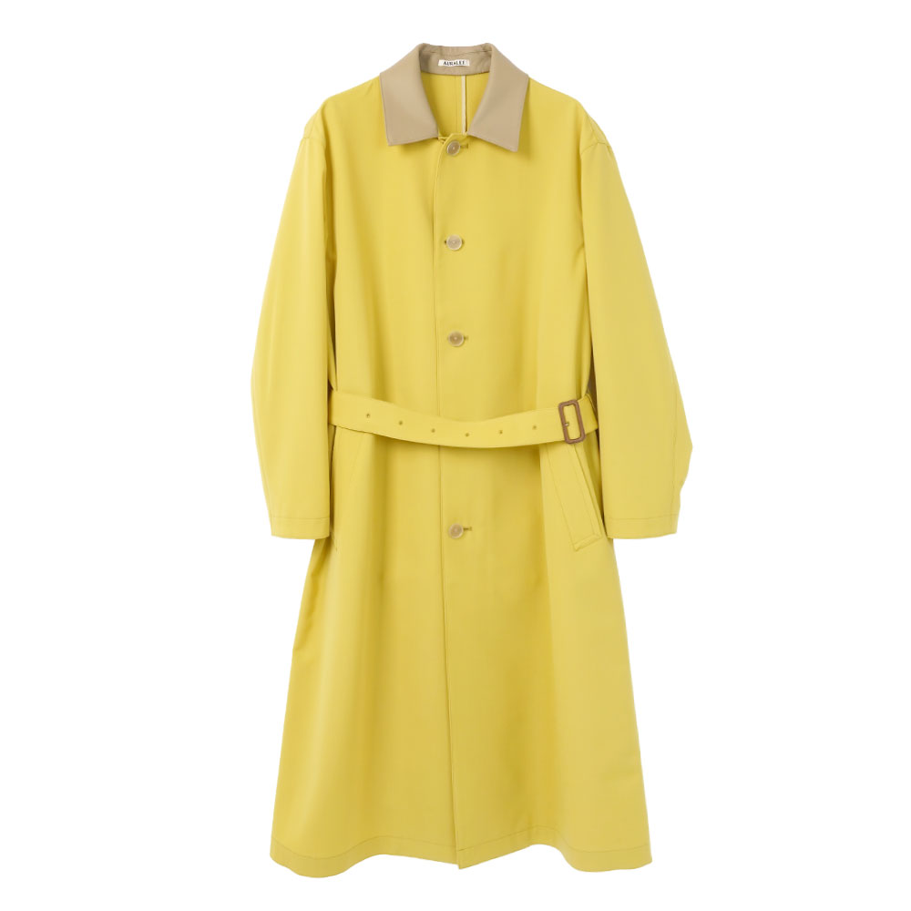 WOOL MAX CANVAS COAT A26SC01WC MUSTARD YELLOW