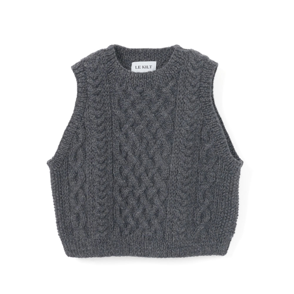 THE HANDKNIT TANK/INVERALLAN SLATE GREY