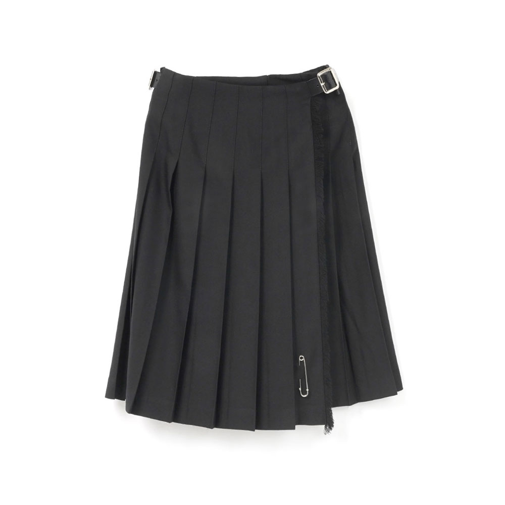 THE FLUID LIGHTWAIGHT GABERDINE KILT BLACK