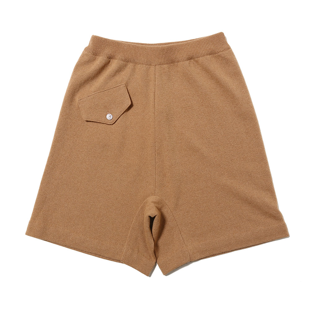 KNITTED SHORT PANT CAMEL