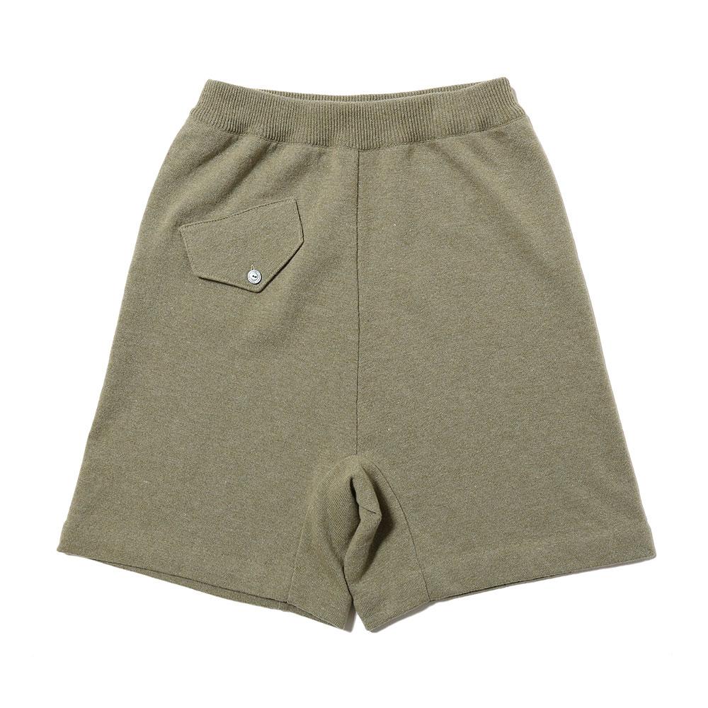 KNITTED SHORT PANT OLIVE