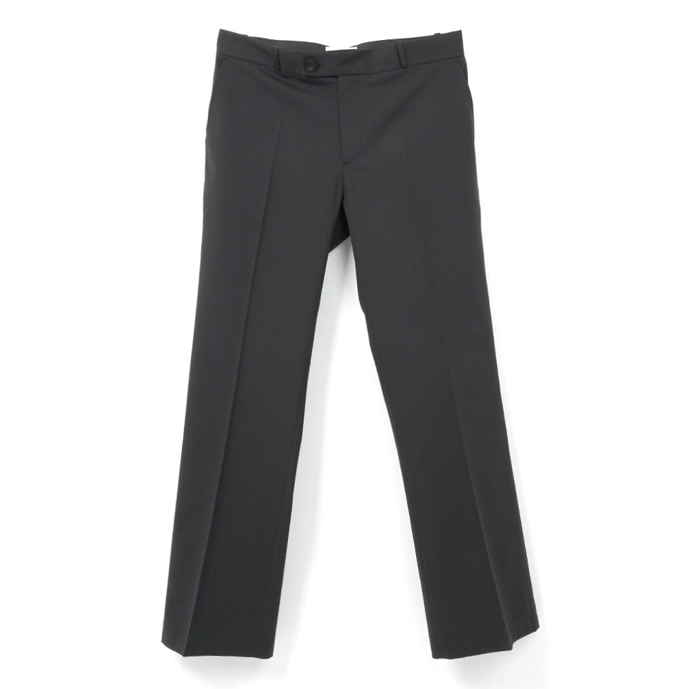 LOOSE FIT FLARE TROUSERS BLACK