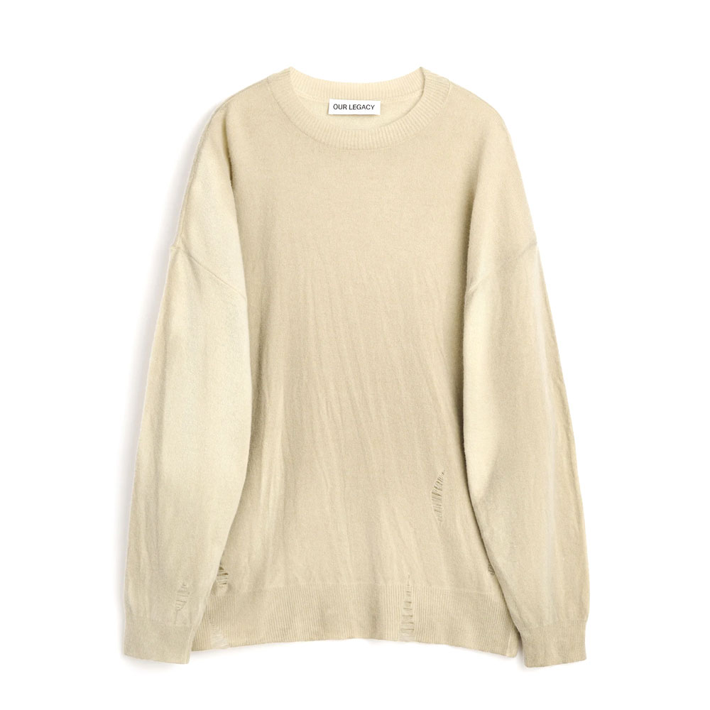 SLANT KNIT MOSS SPRAY DYE CHERUB WOOL