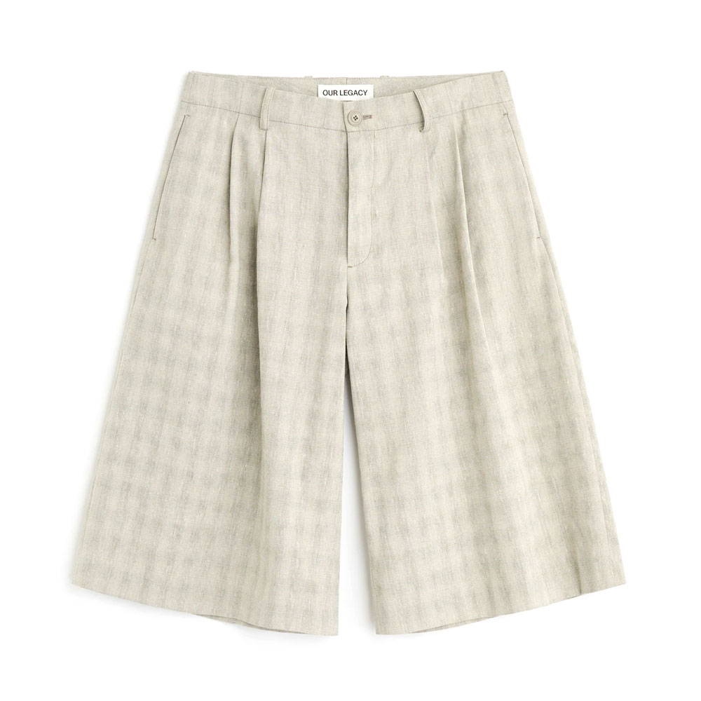 SPLIT SHORTS SAGE TRAIL CHECK DRYLINE WEAVE