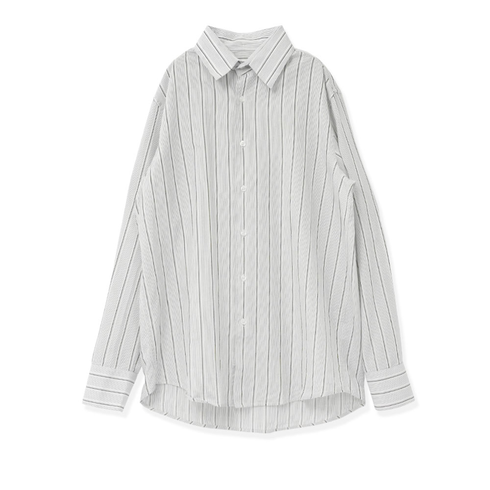 BUSINESS SHIRT WHITE/BLACK STRIPE