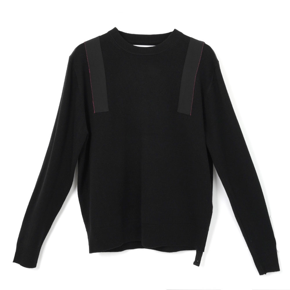 APPLIED TAPE KNIT BLACK