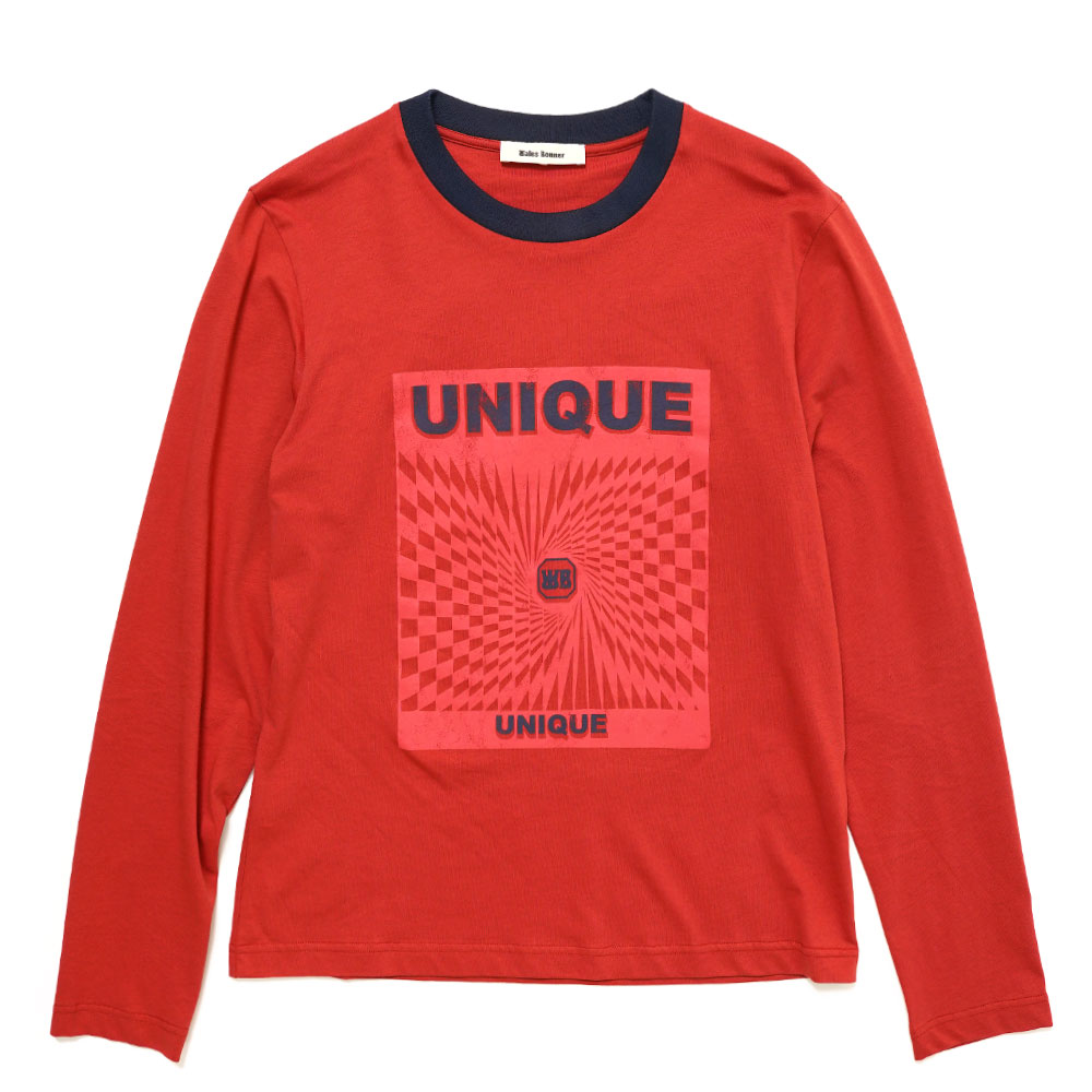 UNIQUE LONG SLEEVE TEE RED