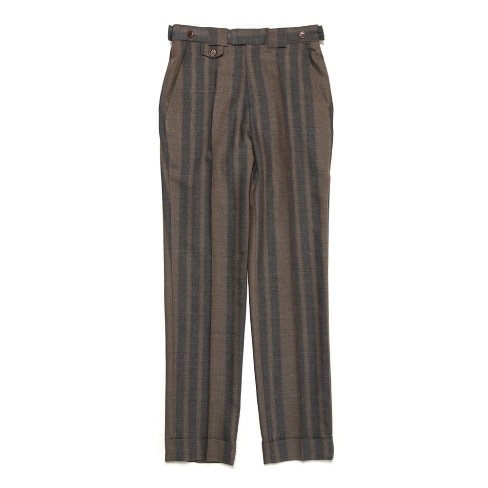 ISAACS TAILORED TROUSERS CEDAR BROWN