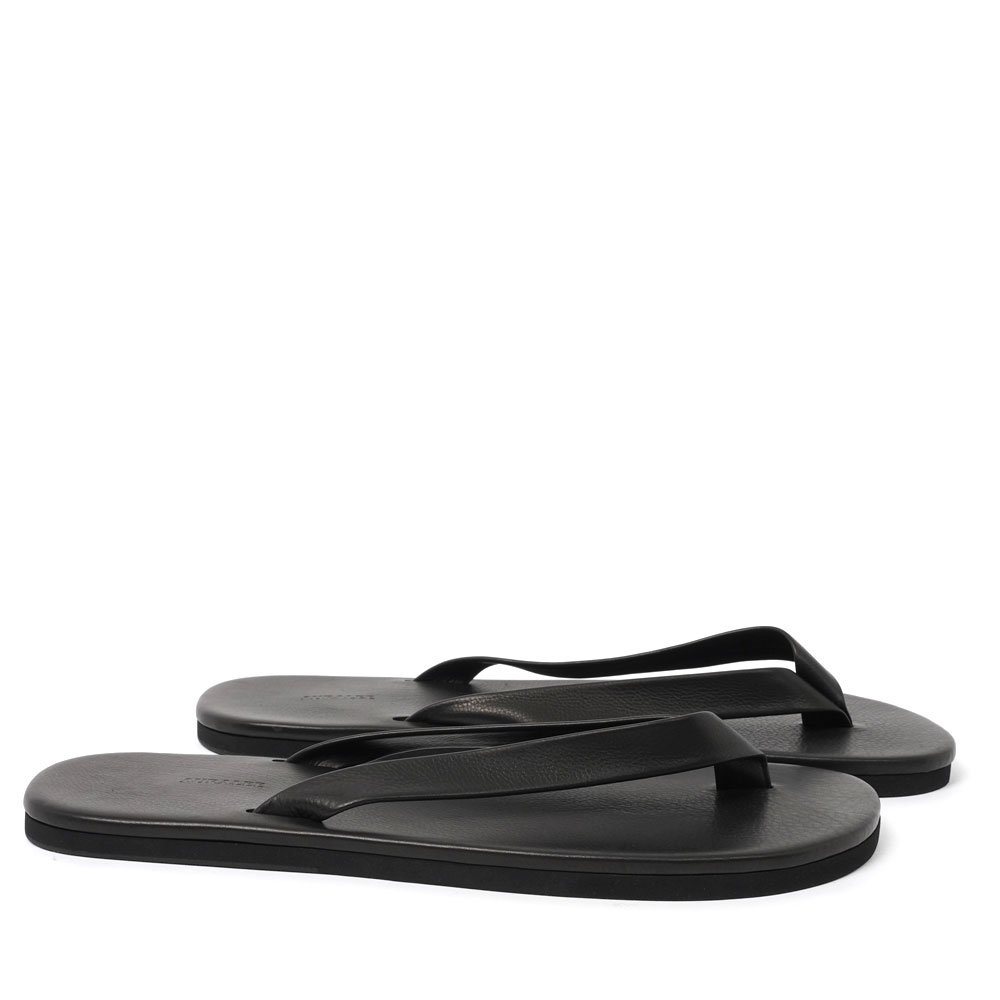 SOFT LEATHER FLIP-FLOPS A26SS05QD BLACK