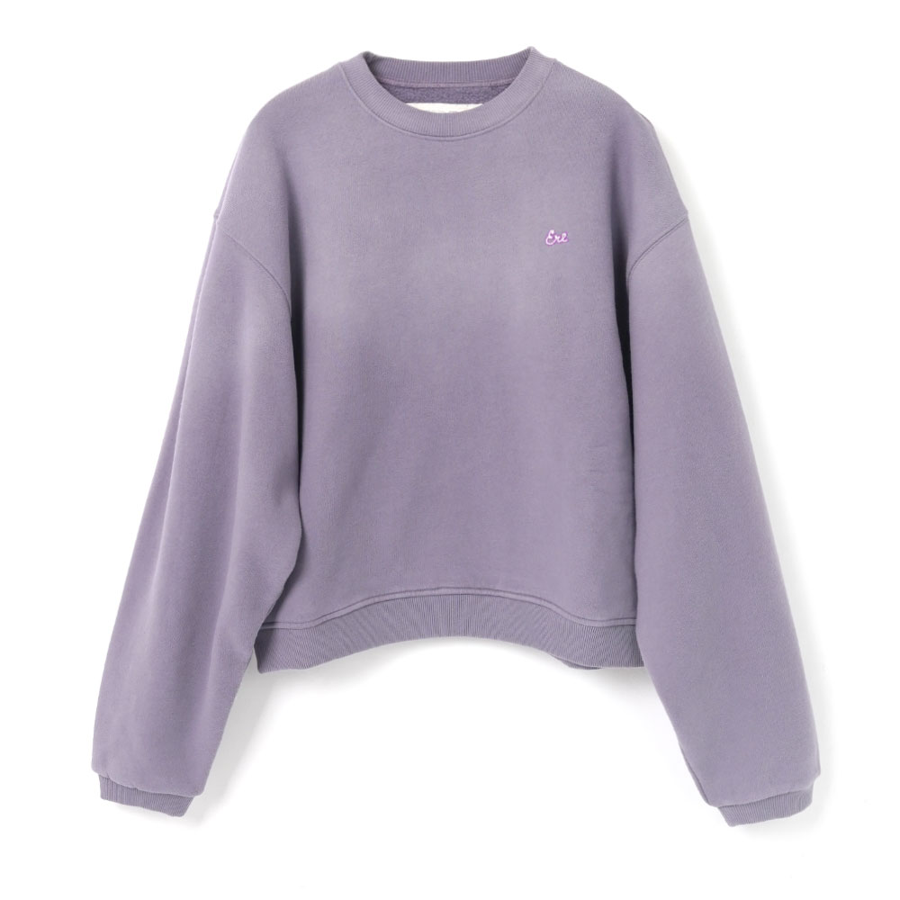 SCRIPT CREWNECK SWEATSHIRT PURPLE