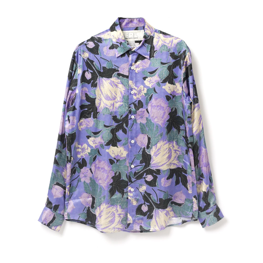 PURPLE FLOWERS SHIRT PURPLE