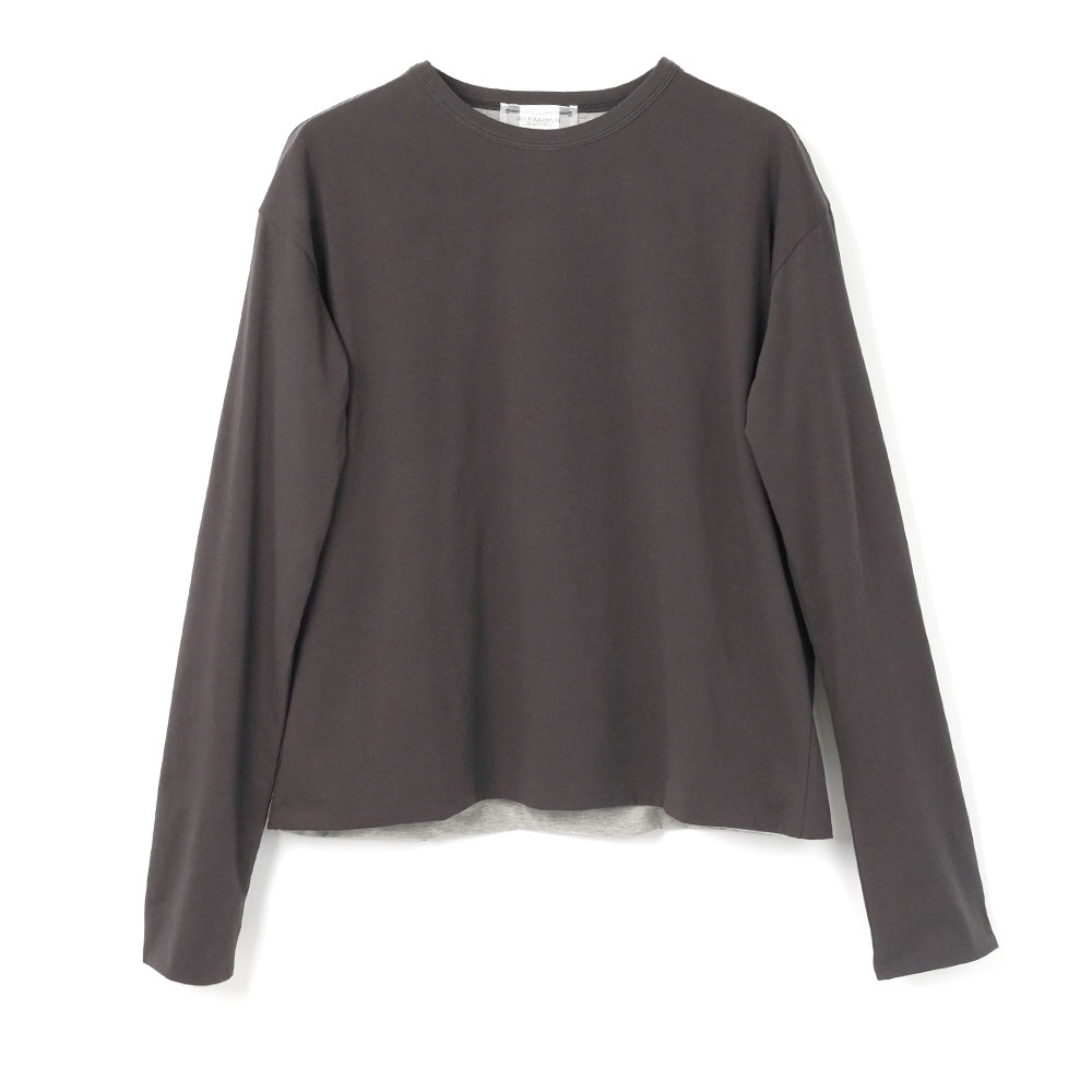 REVERSIBLE LONG-SLEEVE INK BLACK & HEATHER GRAY