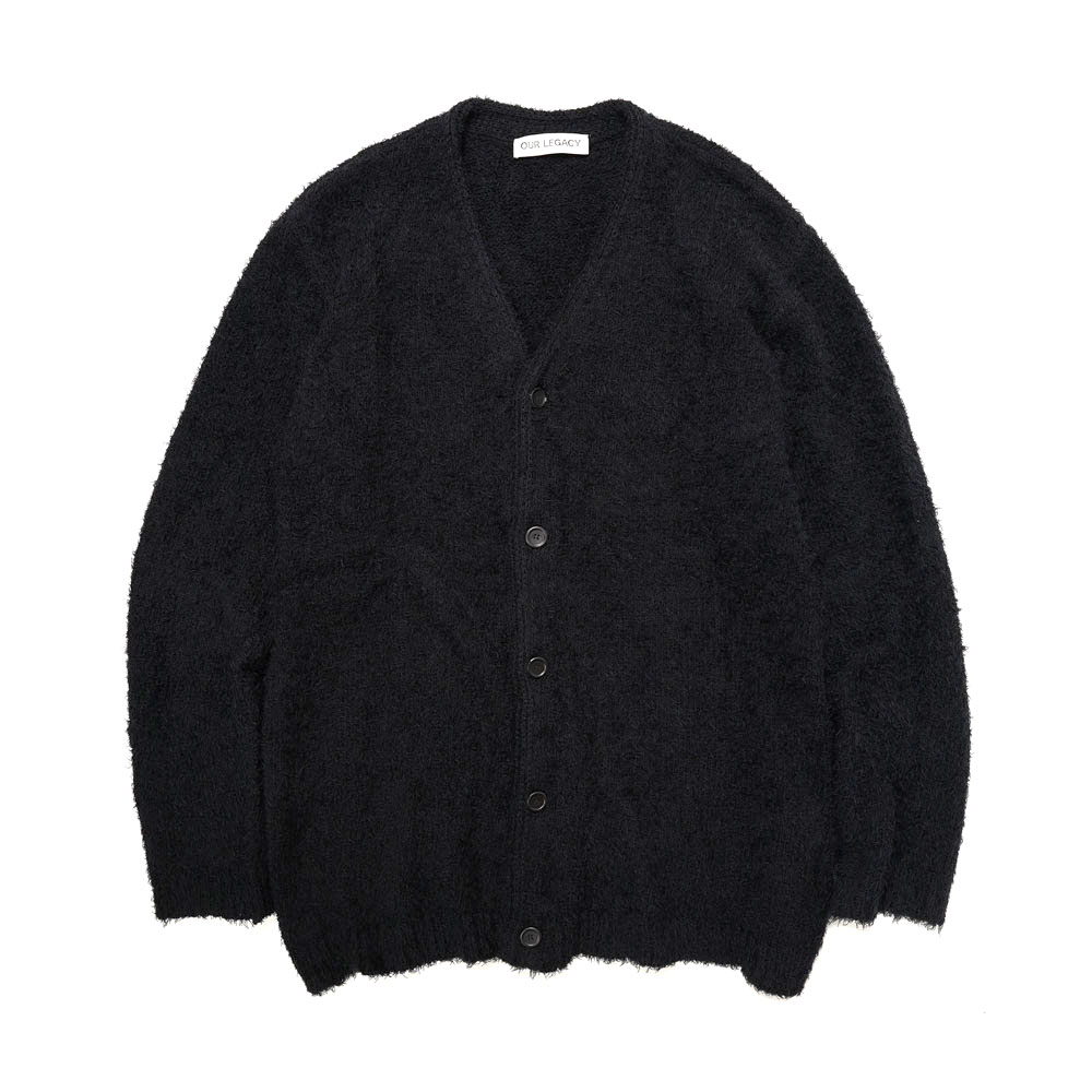 KNITTED CARDIGAN BLACK CLOUDY COTTON