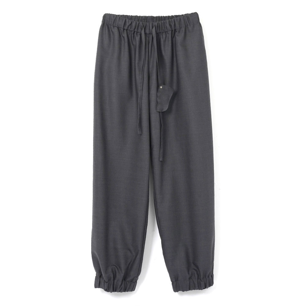 WOOL DRAPED SWEATPANTS GREY