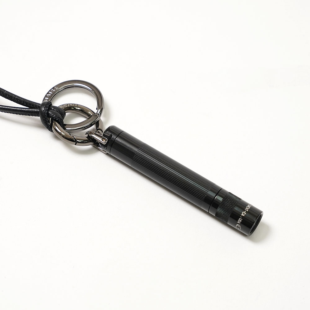Lemaire Black Maglite Leather Necklace