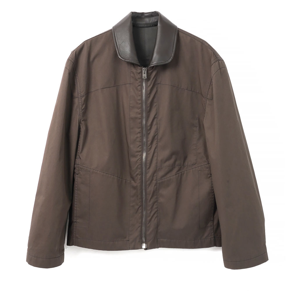 LEATHER COLLAR BLOUSON RISTRETTO