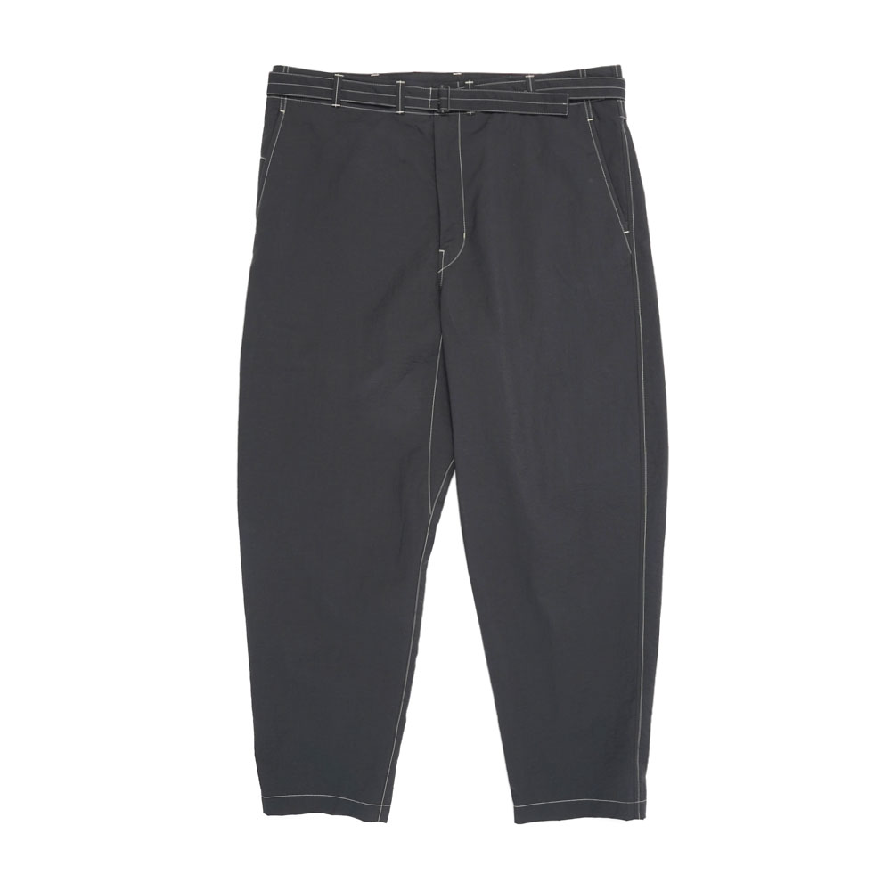 BELTED CARROT PANTS BLACK