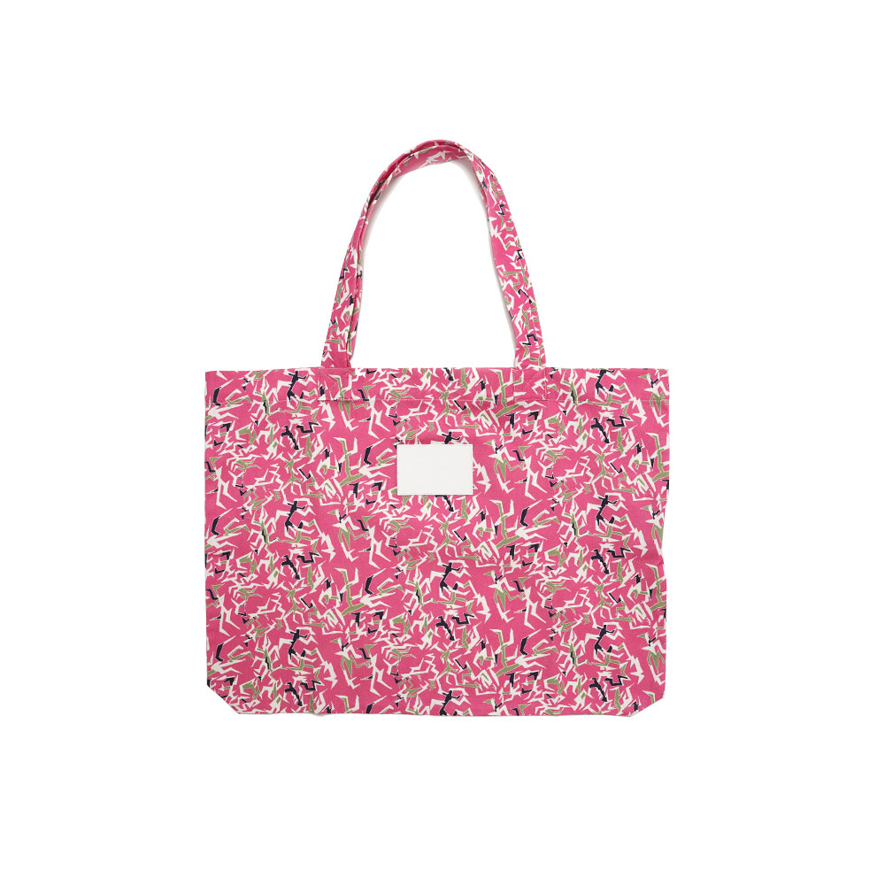 MEN WORKWEAR FLORAL TOTE WOVEN PINK
