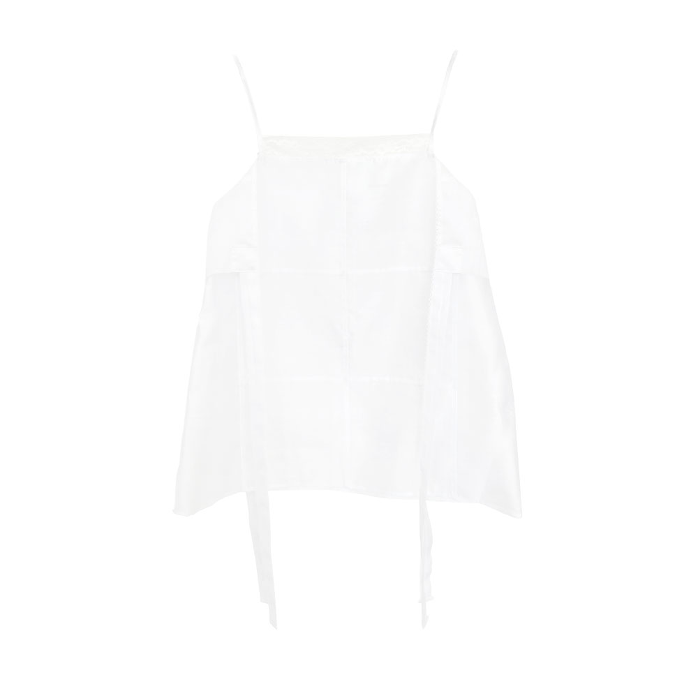 HARITAGE ORGANDY/CAMI TOP WHITE