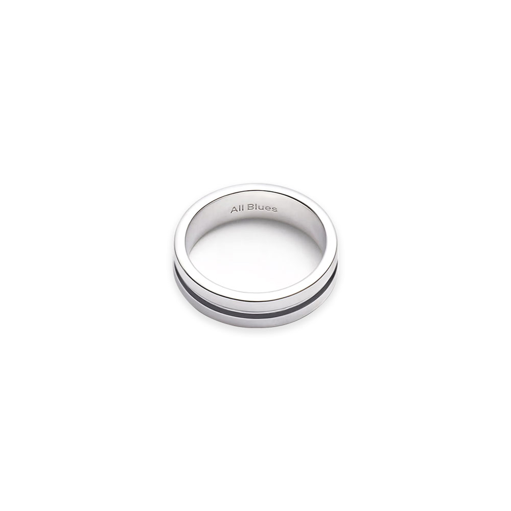 LINE RING NARROW102175 POLISHED SILVER