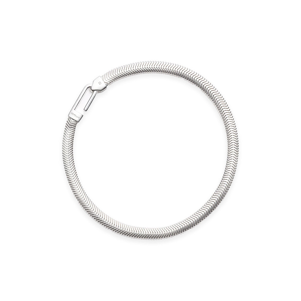 FLAT BRACELET 102125 POLISHED SILVER