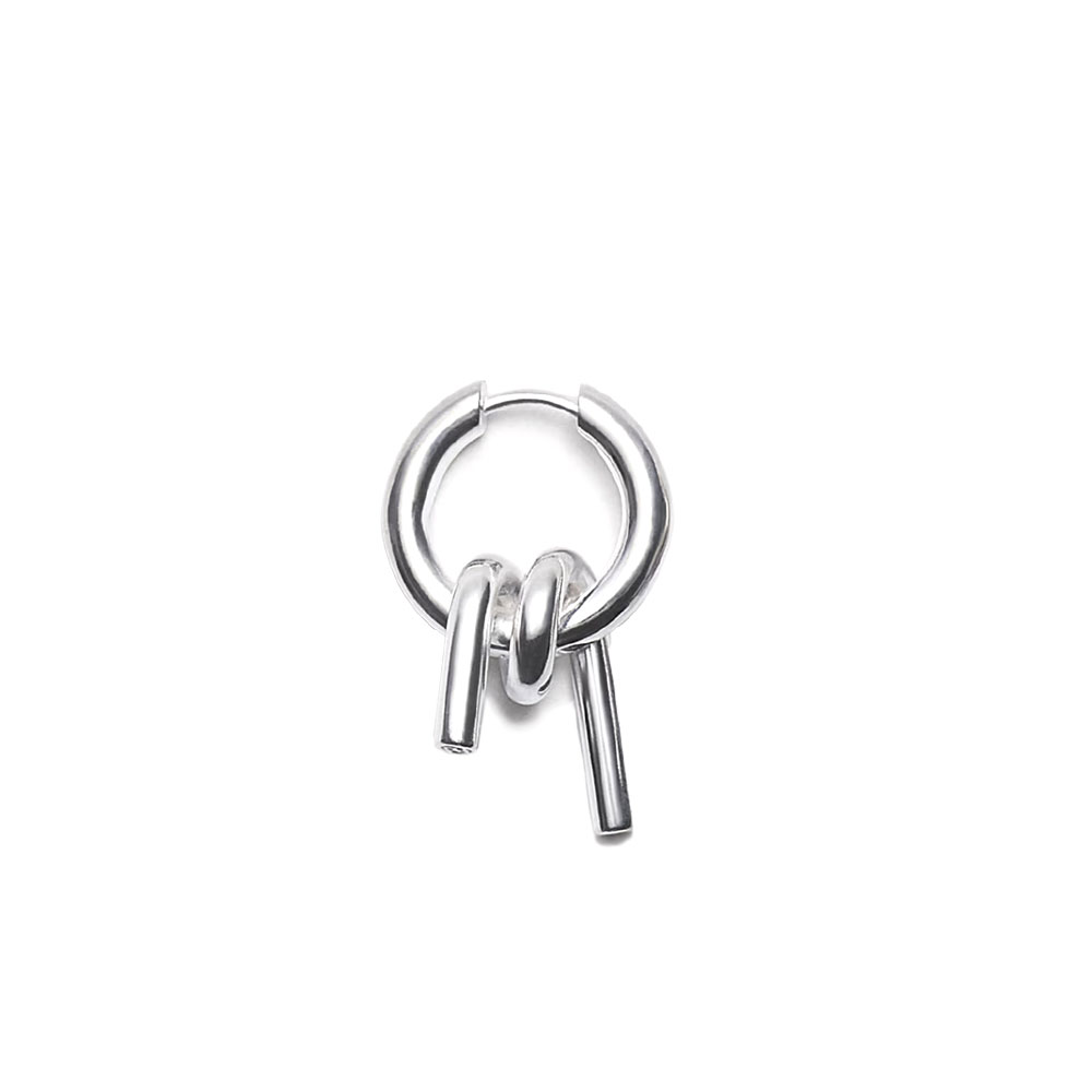 WIRE EARRING SMALL 102197-S POLISHED SILVER